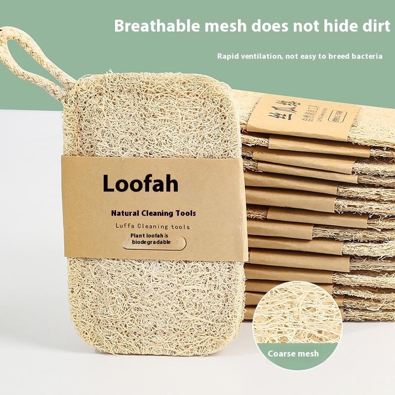 Dish Brush Bamboo - Doğal Lif Sünger 6'lı Paket Yeniden