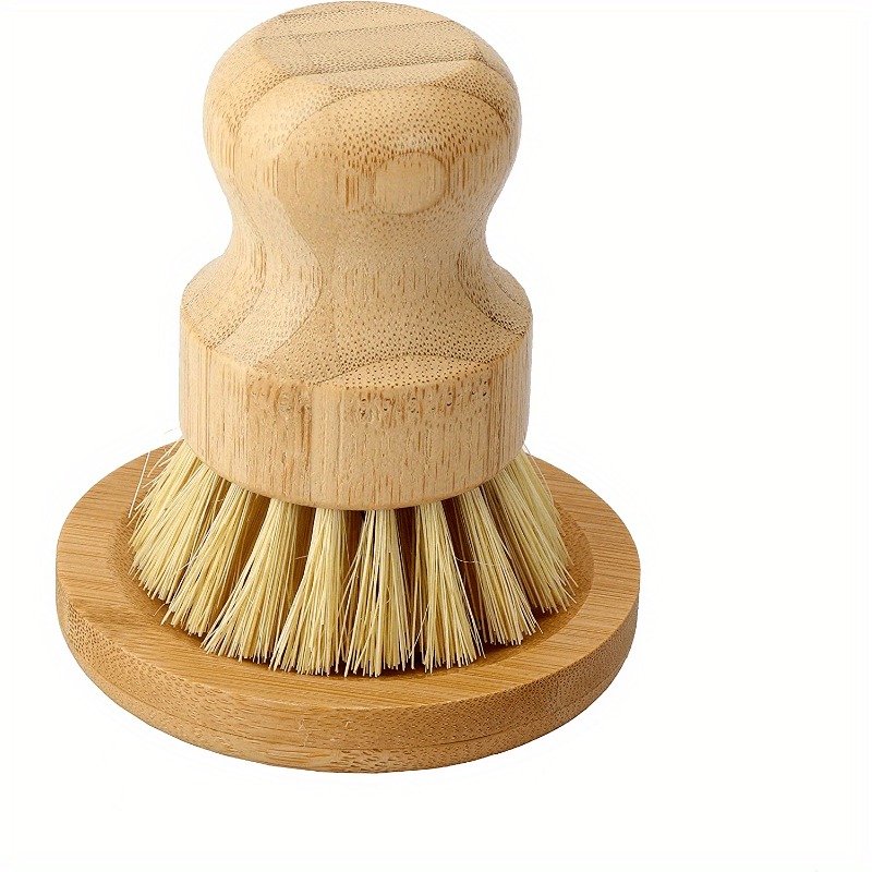 Dish Brush Bamboo - Bambu Bulaşık Fırçası Sabunluk Mutfak Ahşap